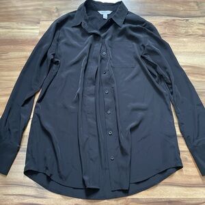 Nine West women’s Black Casual Button Down Shirt